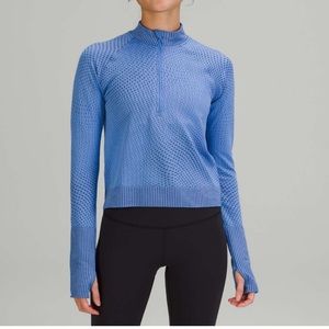 Lululemon Rest Less Cropped Half-Zip - Size 6
